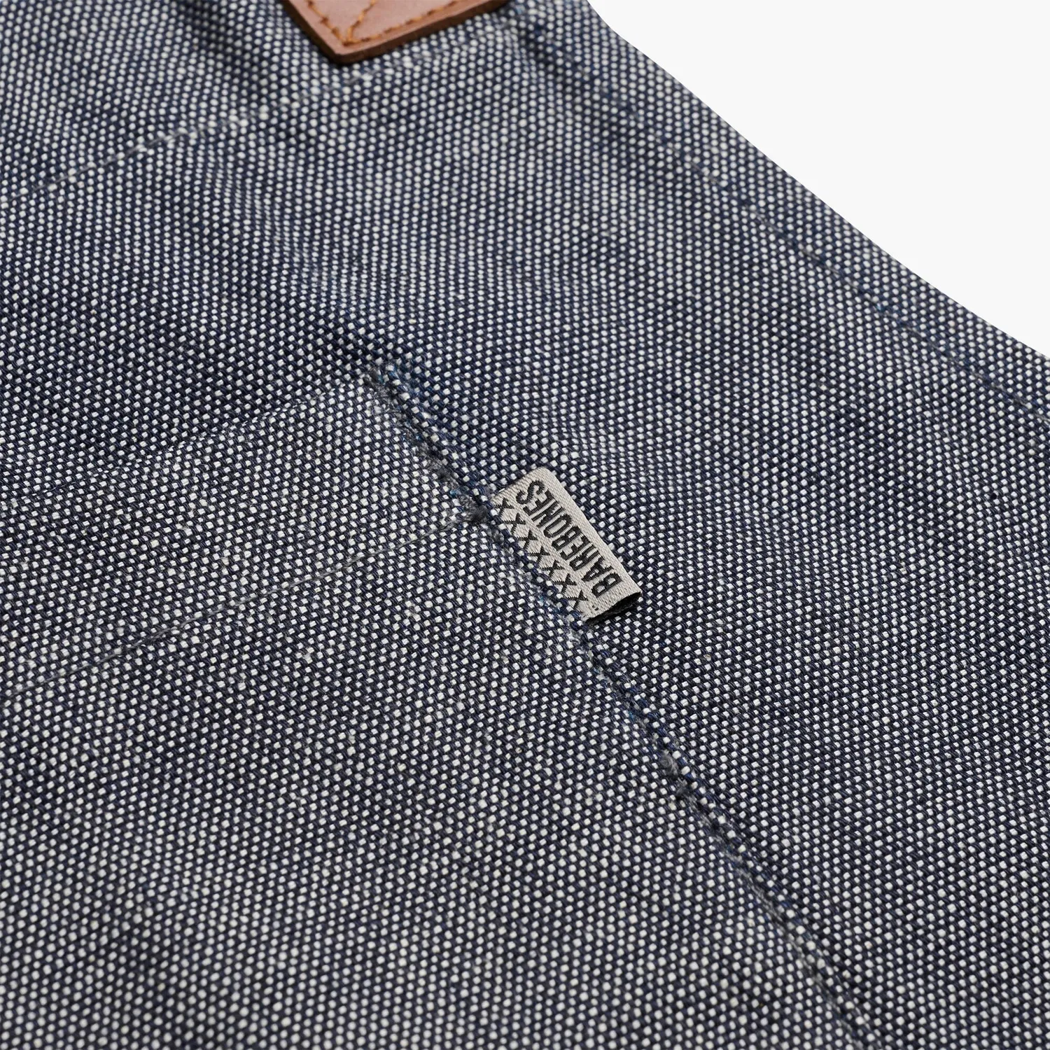 Bare Bones Living Classic Crossback Apron schort denim canvas