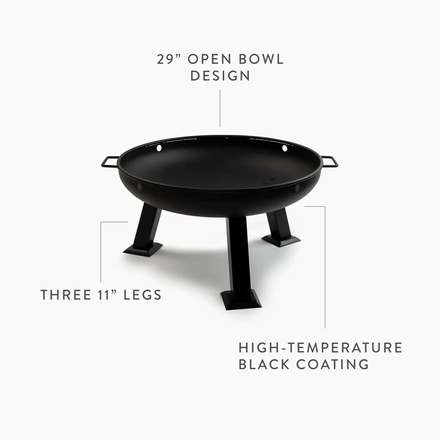 Bare Bones Living Fire Pit vuurschaal staal groot