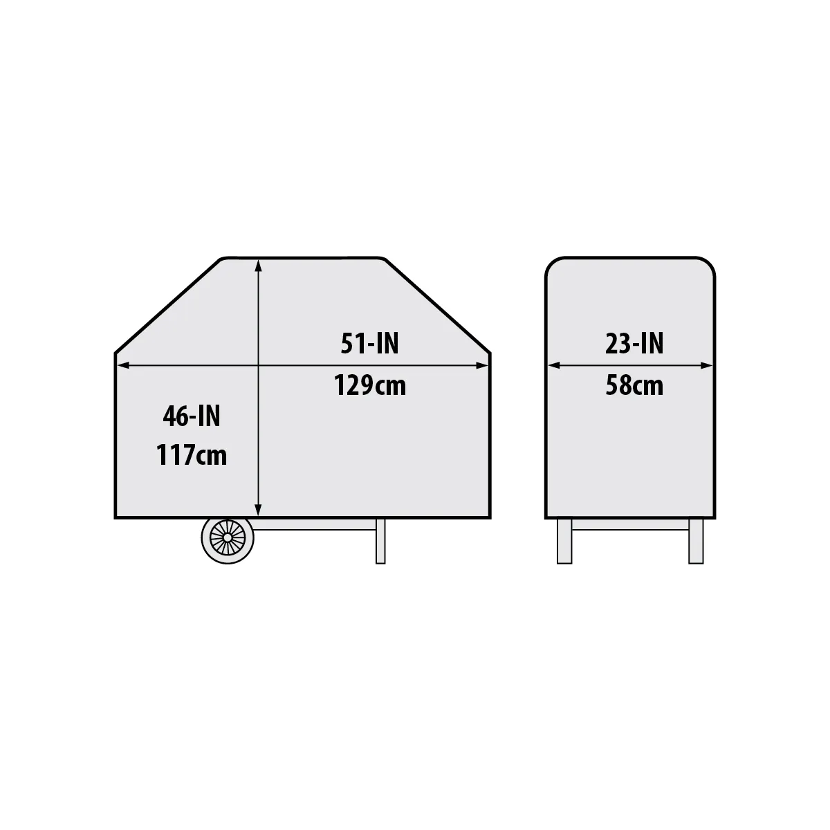 Broil King Select 51 inch barbecuehoes PEVA polyester