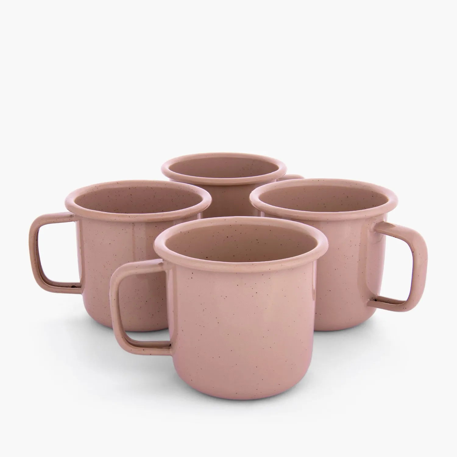 Barebones Rolled Enamelware mokkenset dusty rose