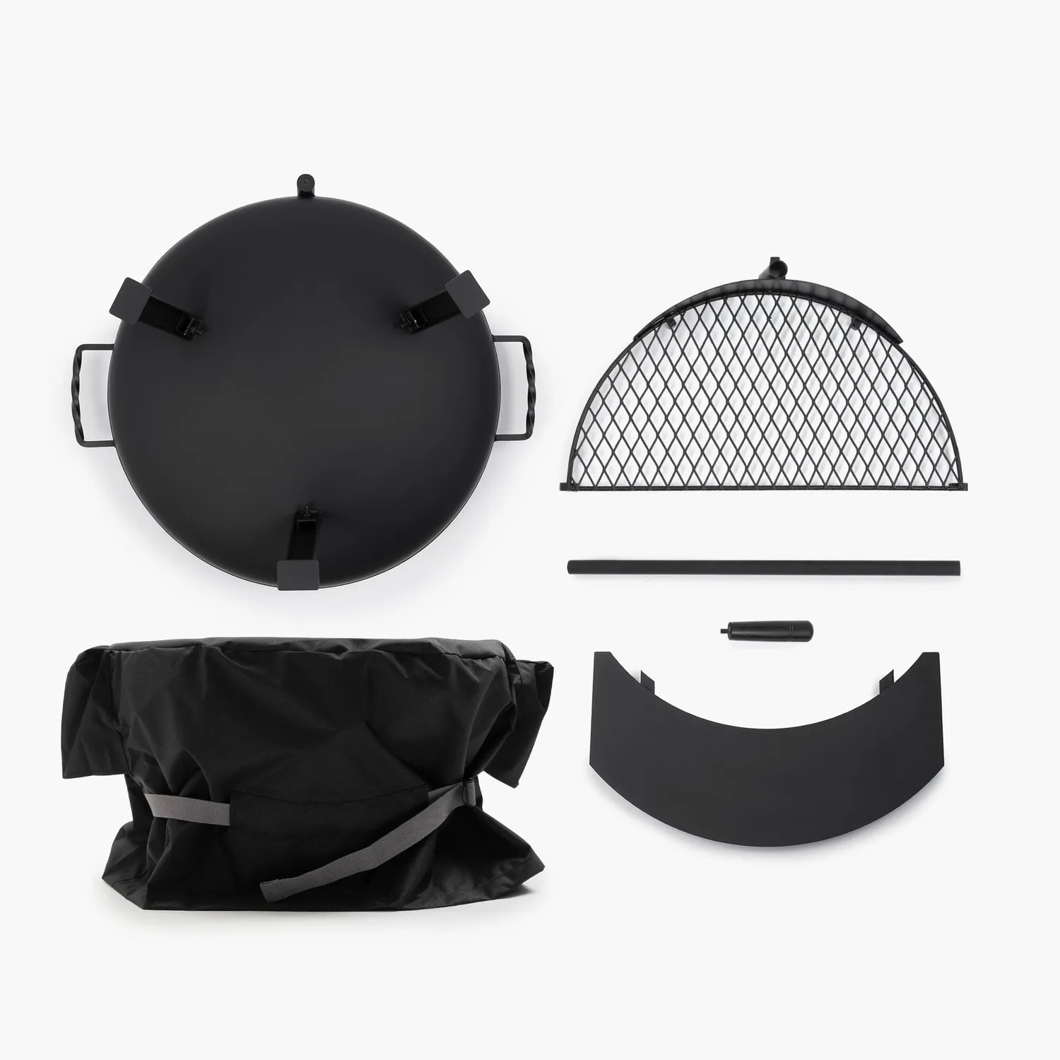 Barebones Cowboy Fire Pit Grill 23 vuurkorf barbecue bundel staal