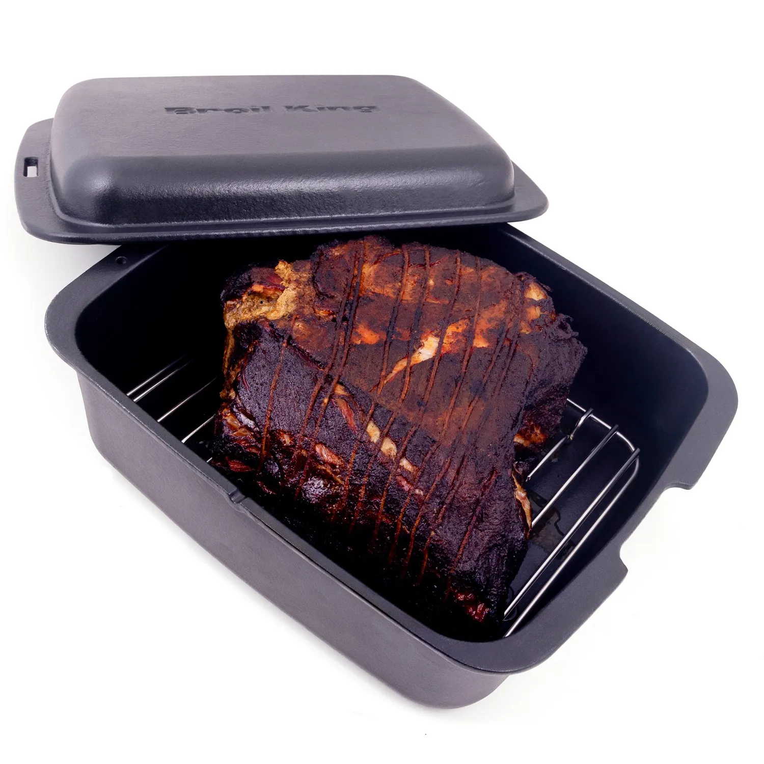 Broil King gietijzeren Dutch Oven braadpan met rek