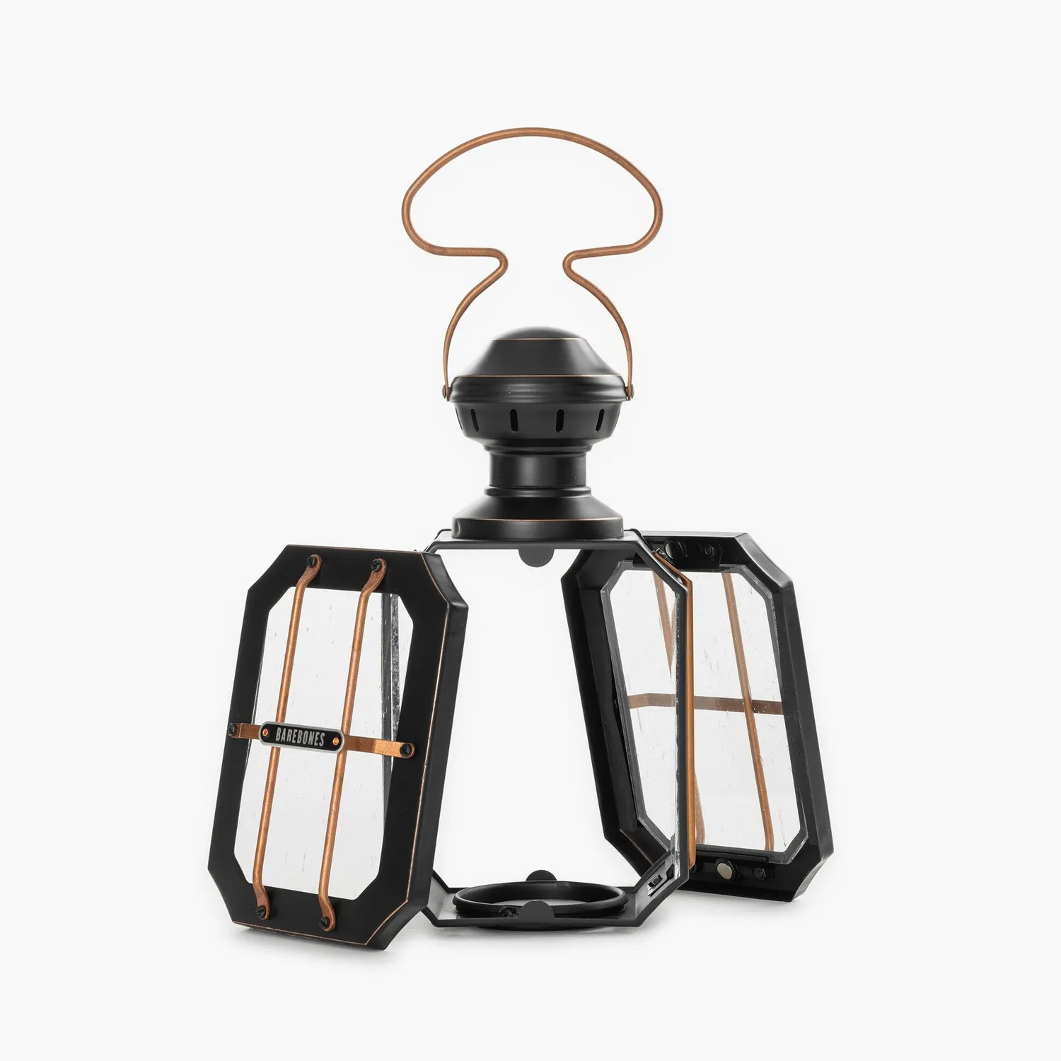 Bare Bones Box Candle Lantern kaarslantaarn zwart staal