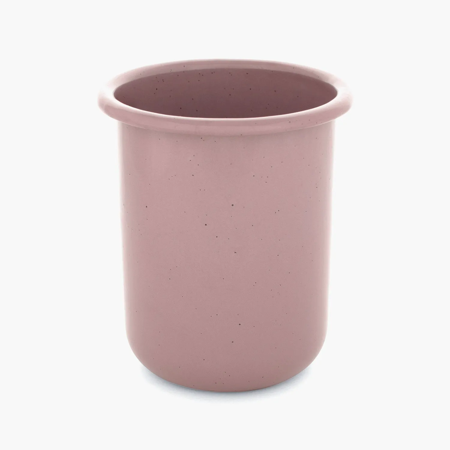 Bare Bones Living Rolled Enamelware mokkenset dusty rose 2 stuks