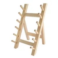 Konro houten messenhouder 6 messen messenblok compact