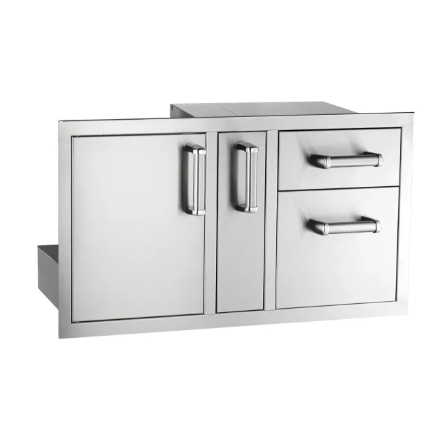 Fire Magic vlakke deur-lade-combi met dienbladberging