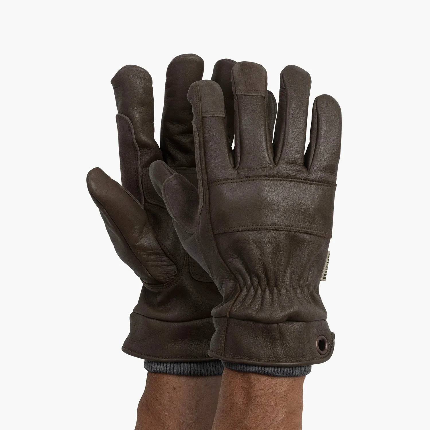 Barebones Kunar werkhandschoenen leer natural