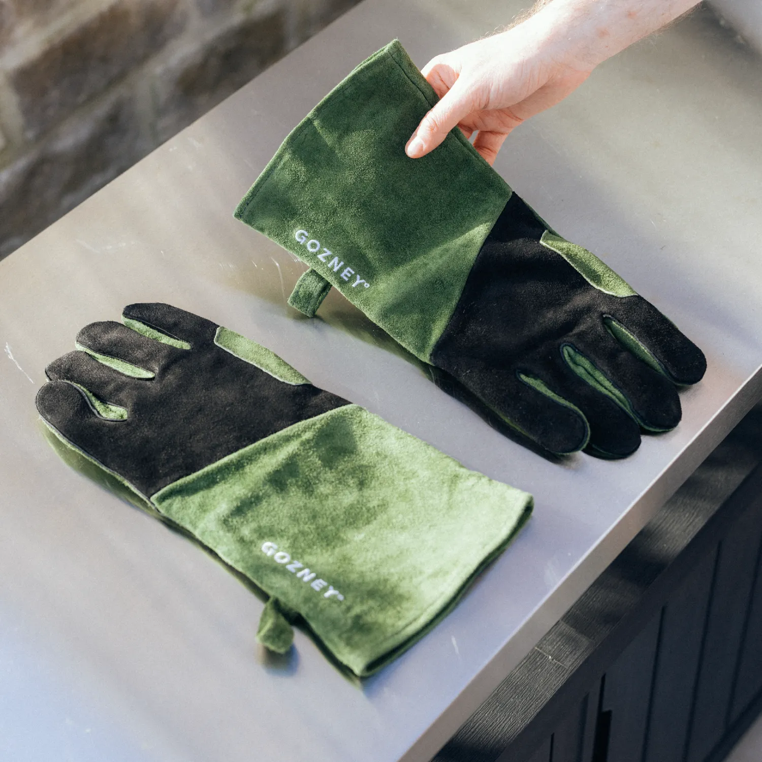 Gozney Hittebestendige Handschoenen suède 500°C