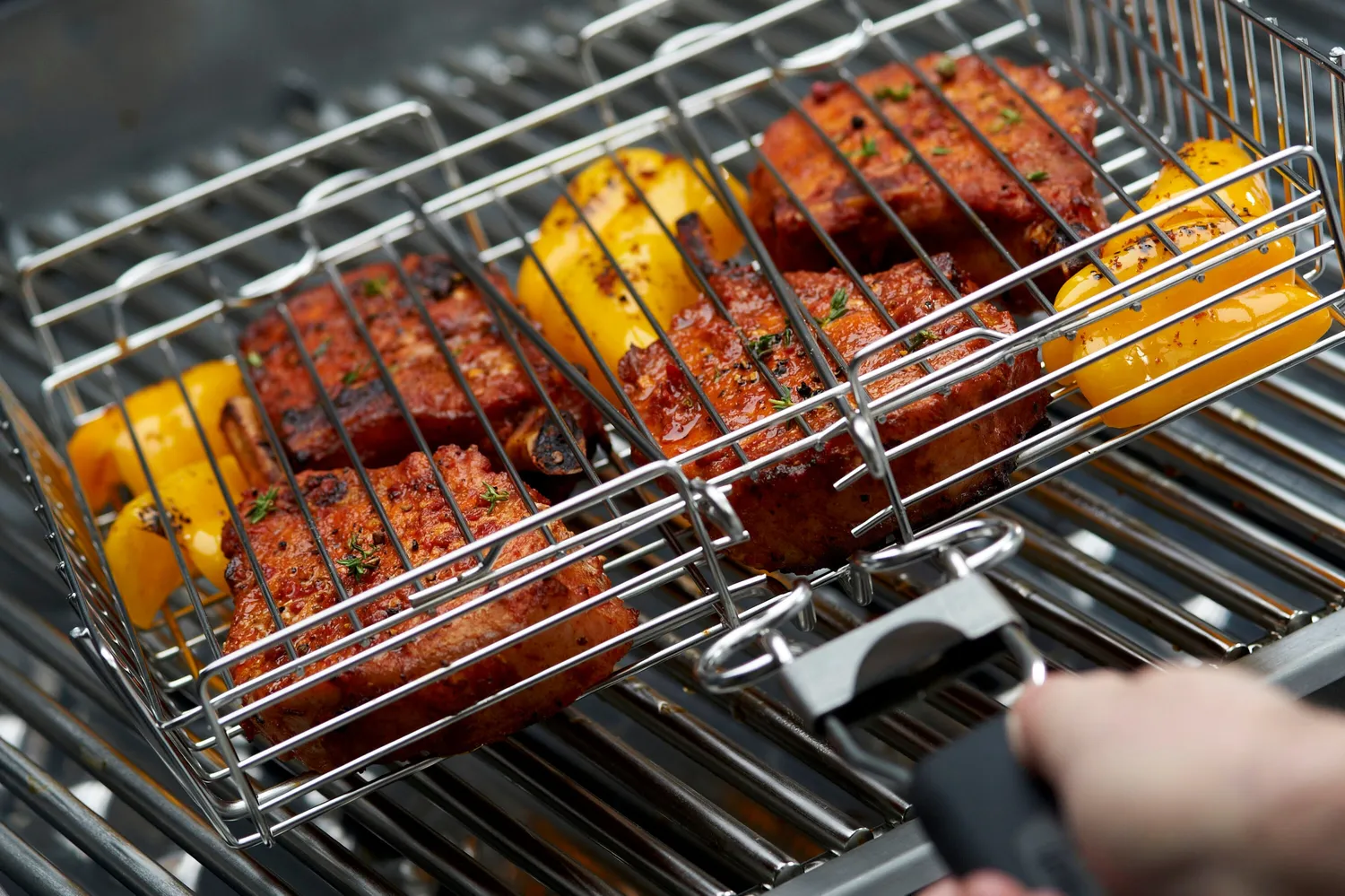 Broil King Grillmand rvs 30x25cm met afneembare greep