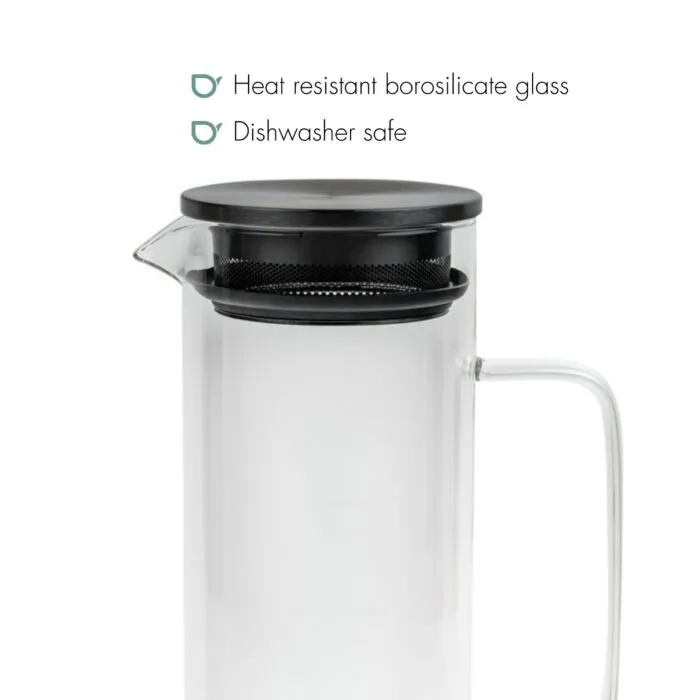 Sartons Padua waterkaraf 1,2 liter transparant met filter