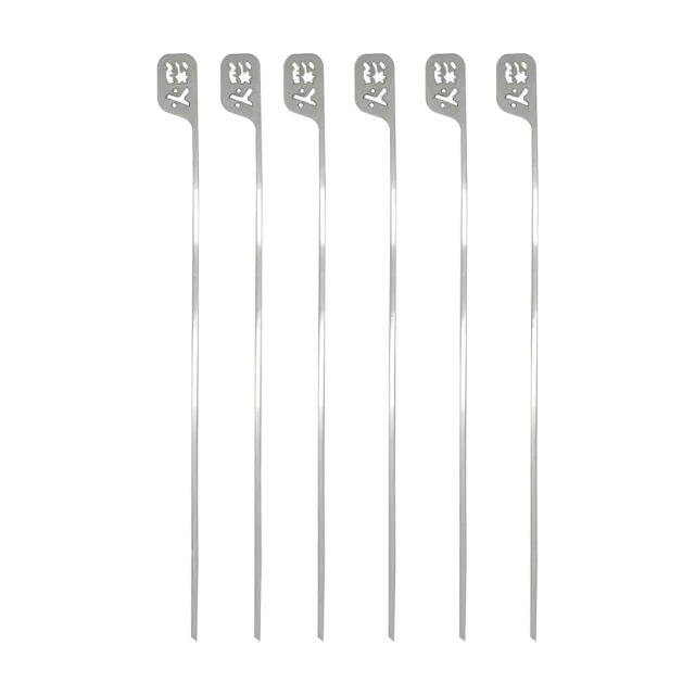 Kasai Grill Hibachi Skewers spiesen 6 stuks rvs