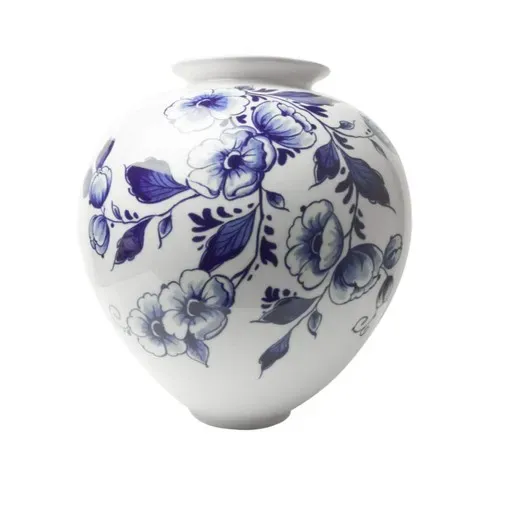 Sartons Bolvaas Delfts Blauw Bloemen 20 cm