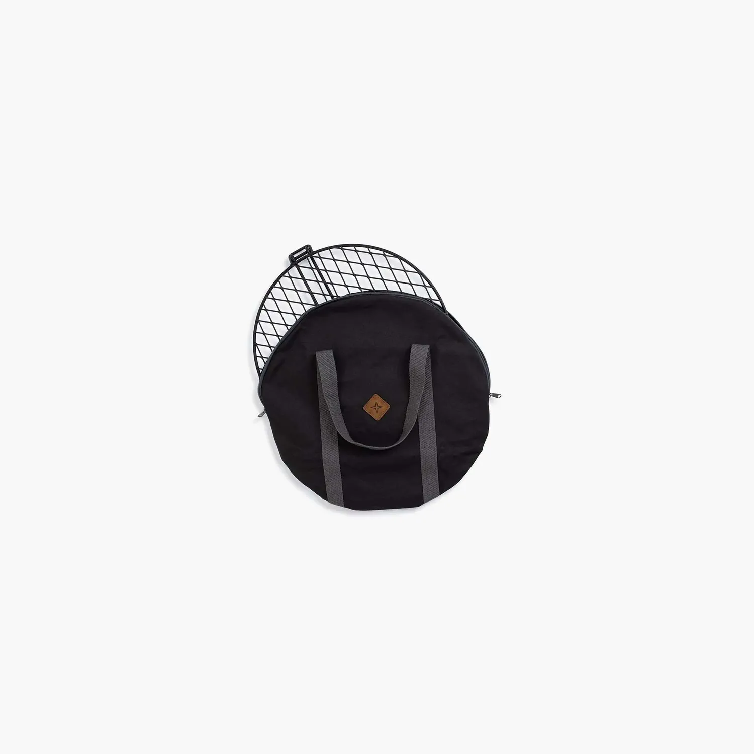 Bare Bones Living Fire Pit Grill Grate draagtas canvas zwart