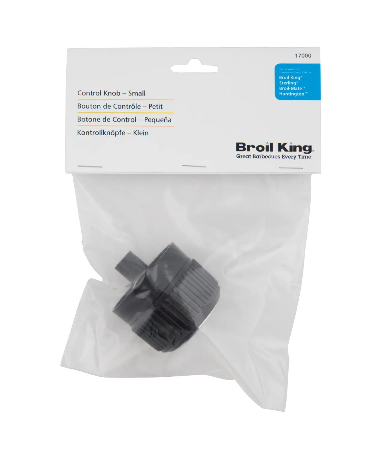 Broil King bedieningsknop klein chroom gasbarbecue