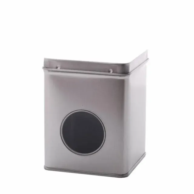 Sartons zilver theeblik met venster 100 gram