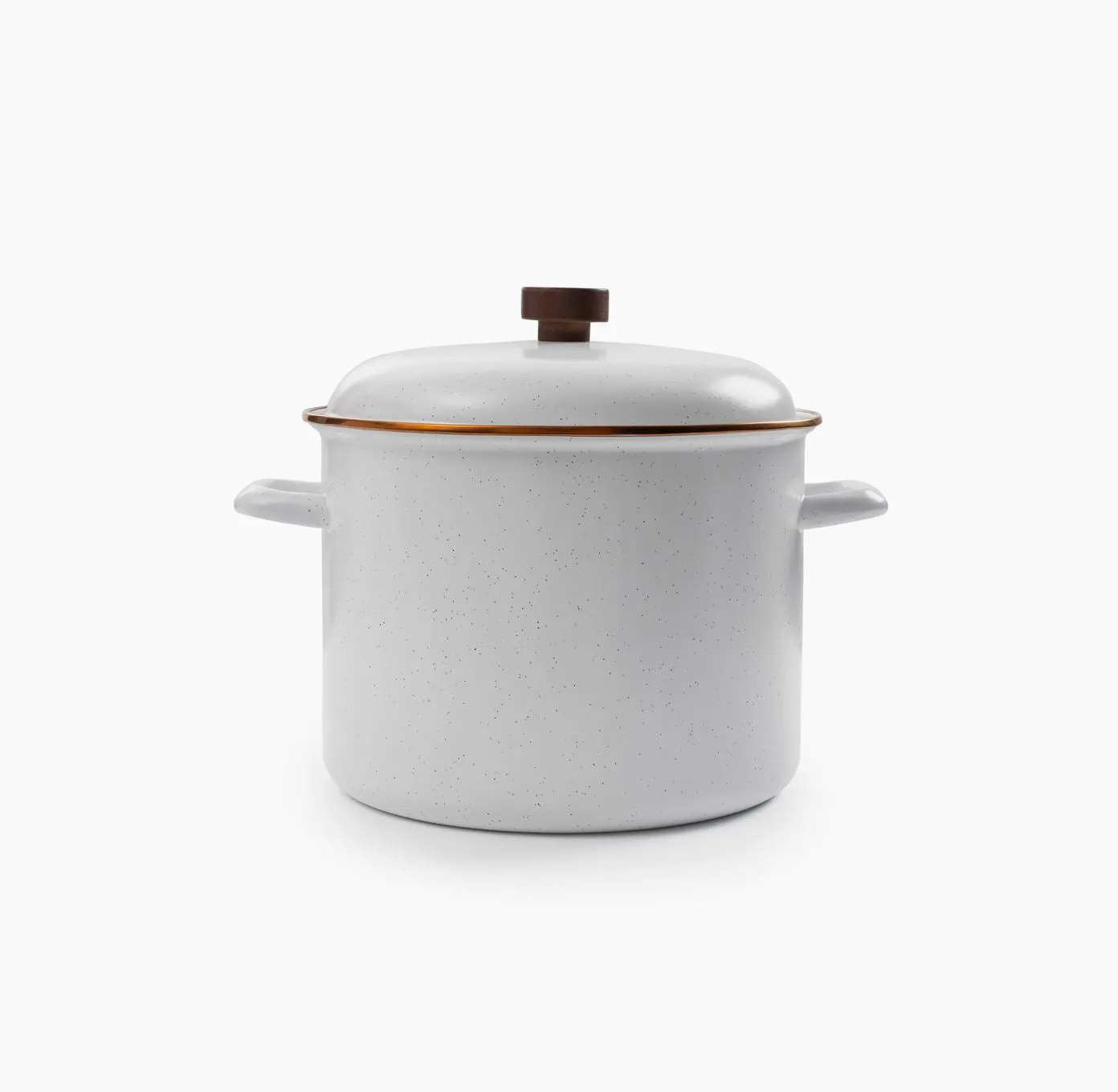 Bare Bones Living Enamel Stock Pot soeppan Eggshell emaille