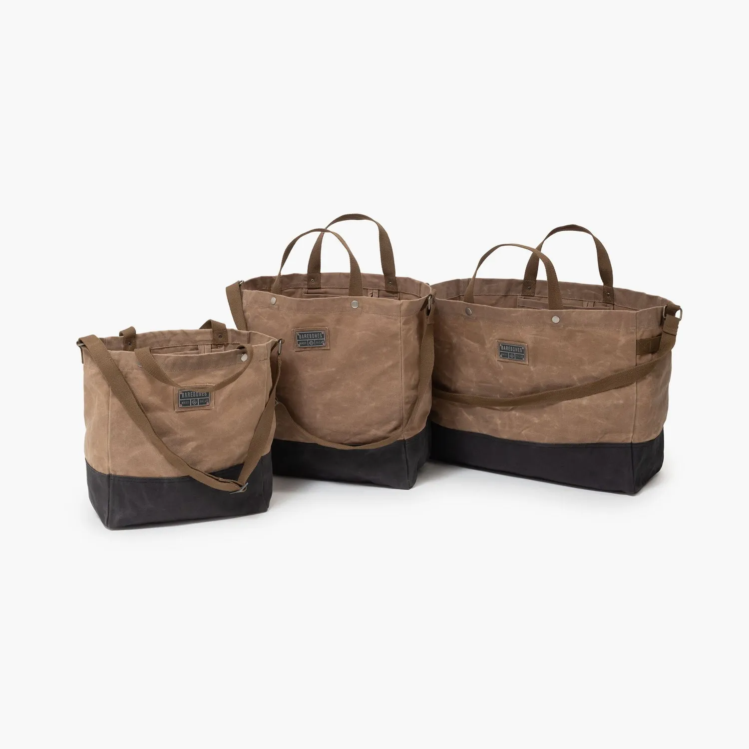 Bare Bones Living Neelum 40L Giant Tote draagtas khaki wax