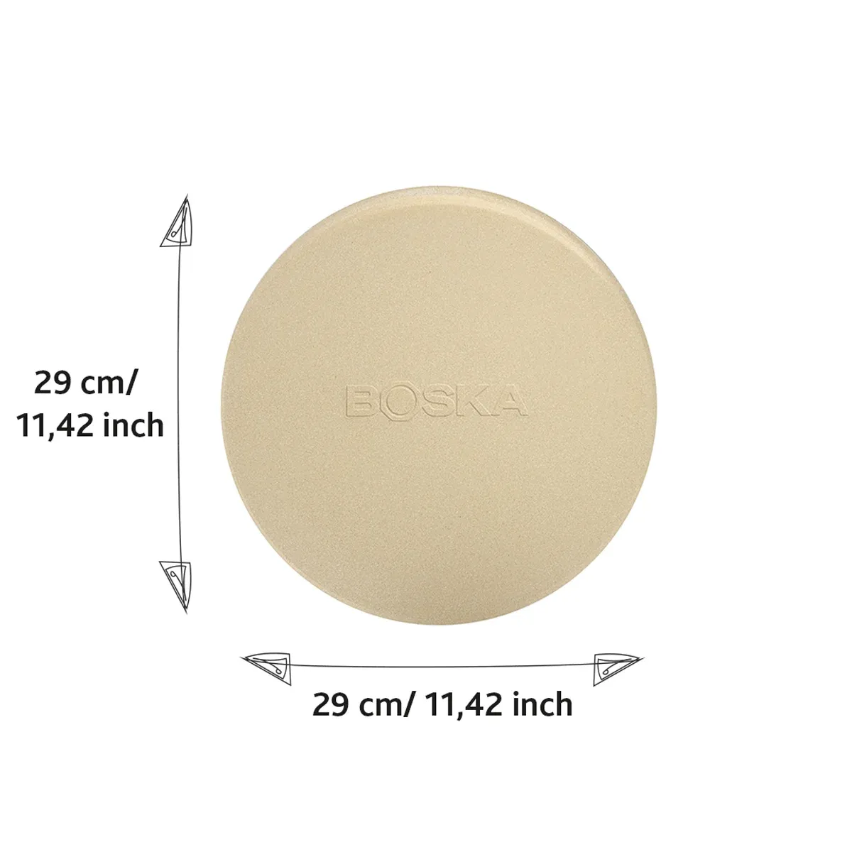Sartons Pizza Stone Deluxe pizzasteen voor BBQ krokant