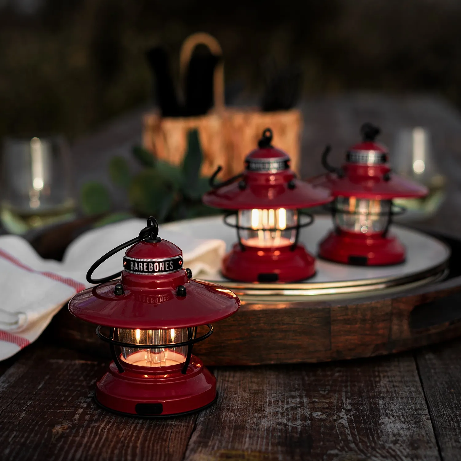 Barebones Edison Mini lantaarn single staal
