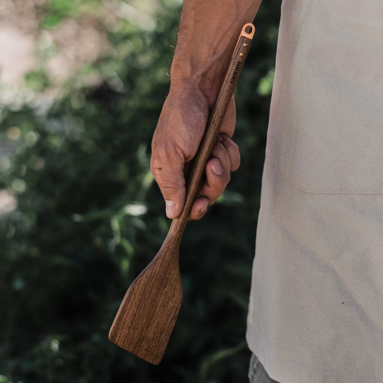 Bare Bones Living Wooden Spatula spatel walnoot koper