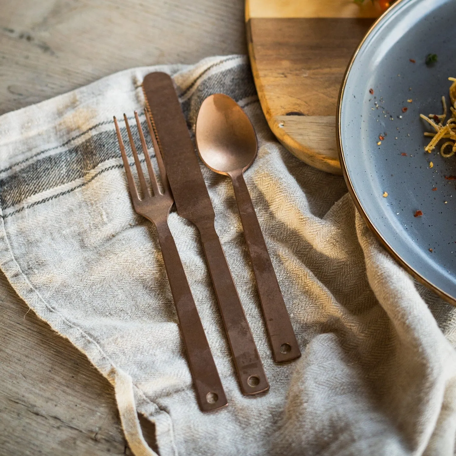 Bare Bones Living Flatware Set bestekset koper voor camping