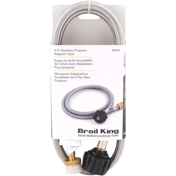 Broil King 4-ft Adapter Hose gasslang gevlochten rvs 1,2 m