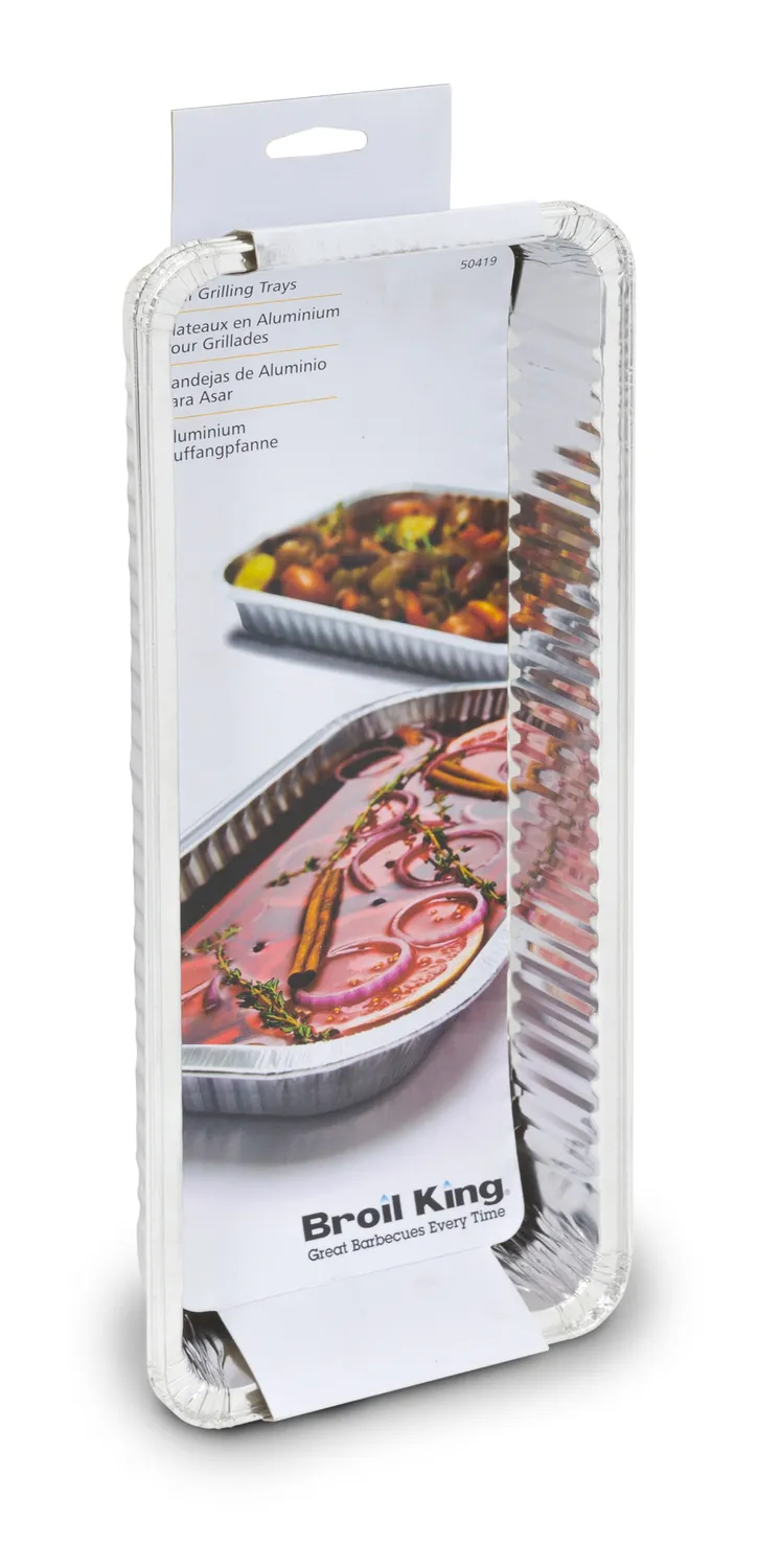 Broil King druippan aluminium smal 3 stuks 15x36 cm