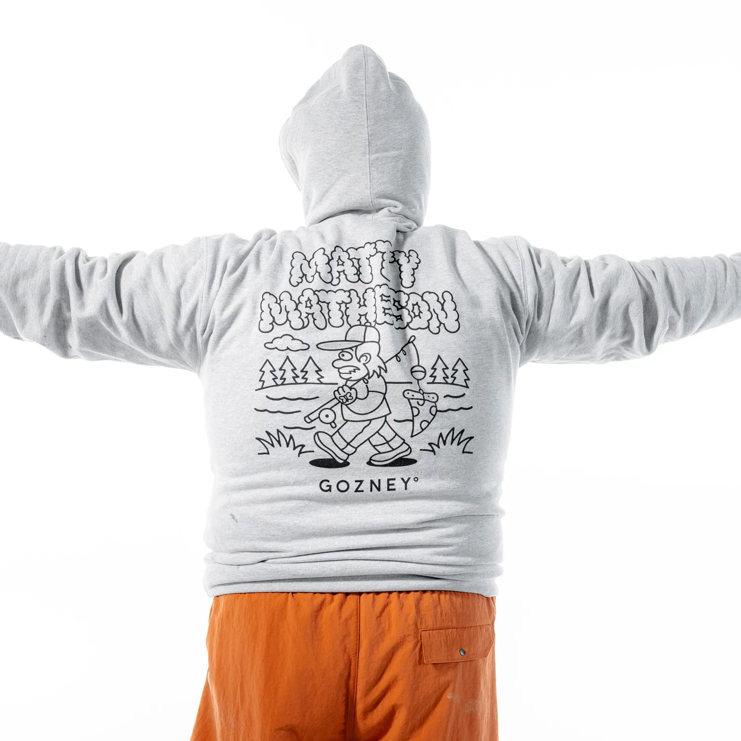 Gozney Camp Matty's World Hoodie trui zwaar katoen