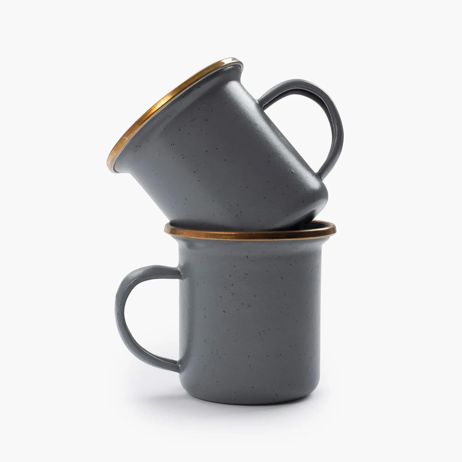 Bare Bones Living Enamel Espresso Cup emaille koffiekopjes 2 stuks