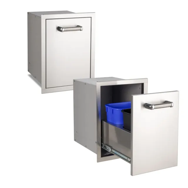 Fire Magic Double Trash buitenkeuken afvalkast dubbel