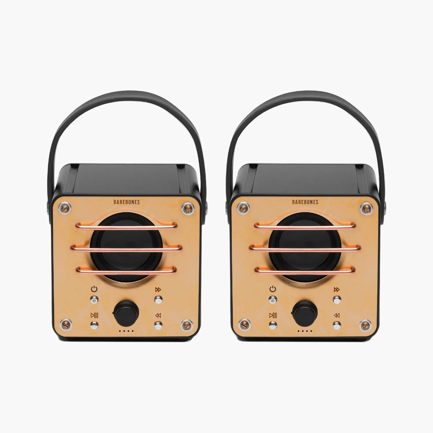 Bare Bones Block Tower Speaker Bluetooth 2-pack stereo