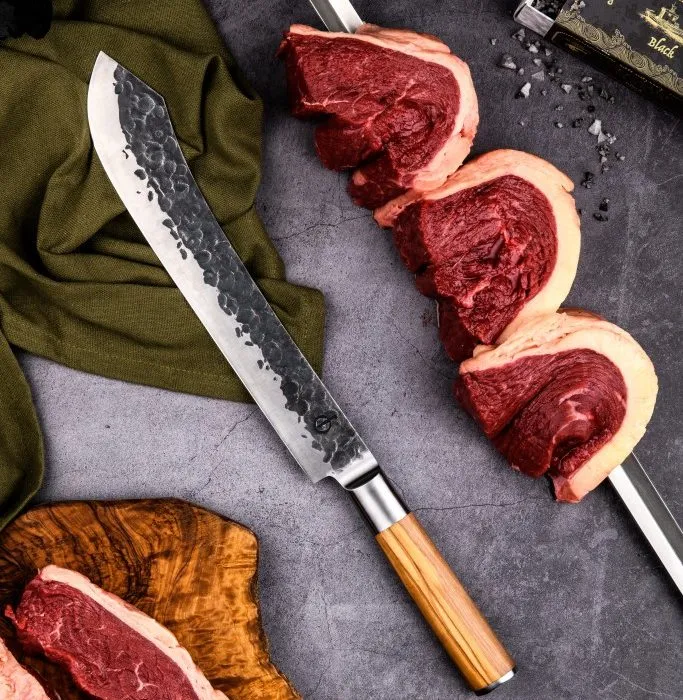 Sartons Olive Forged slagersmes 25,5 cm handgesmeed