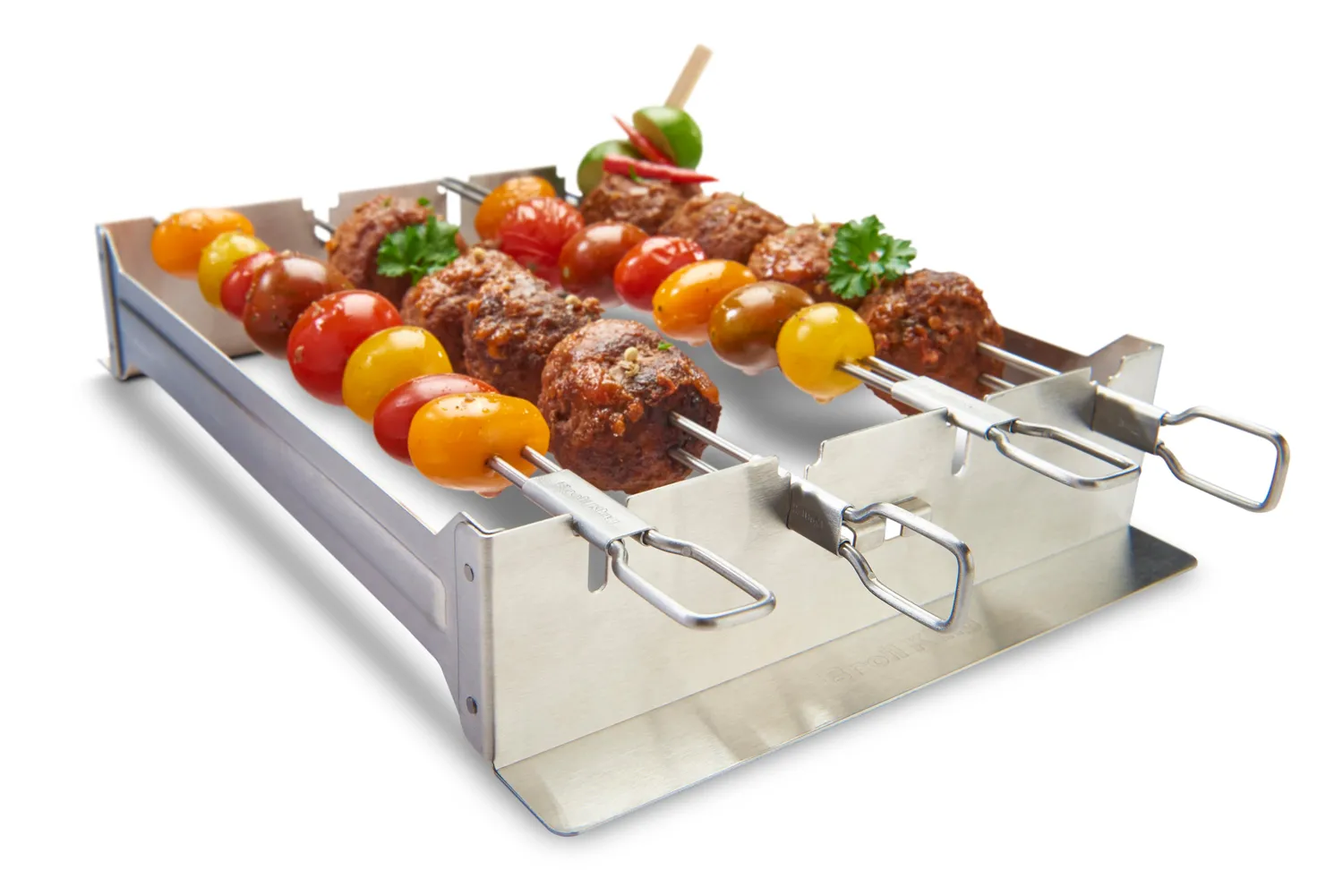 Broil King smal kebabrek met 4 spiesen rvs