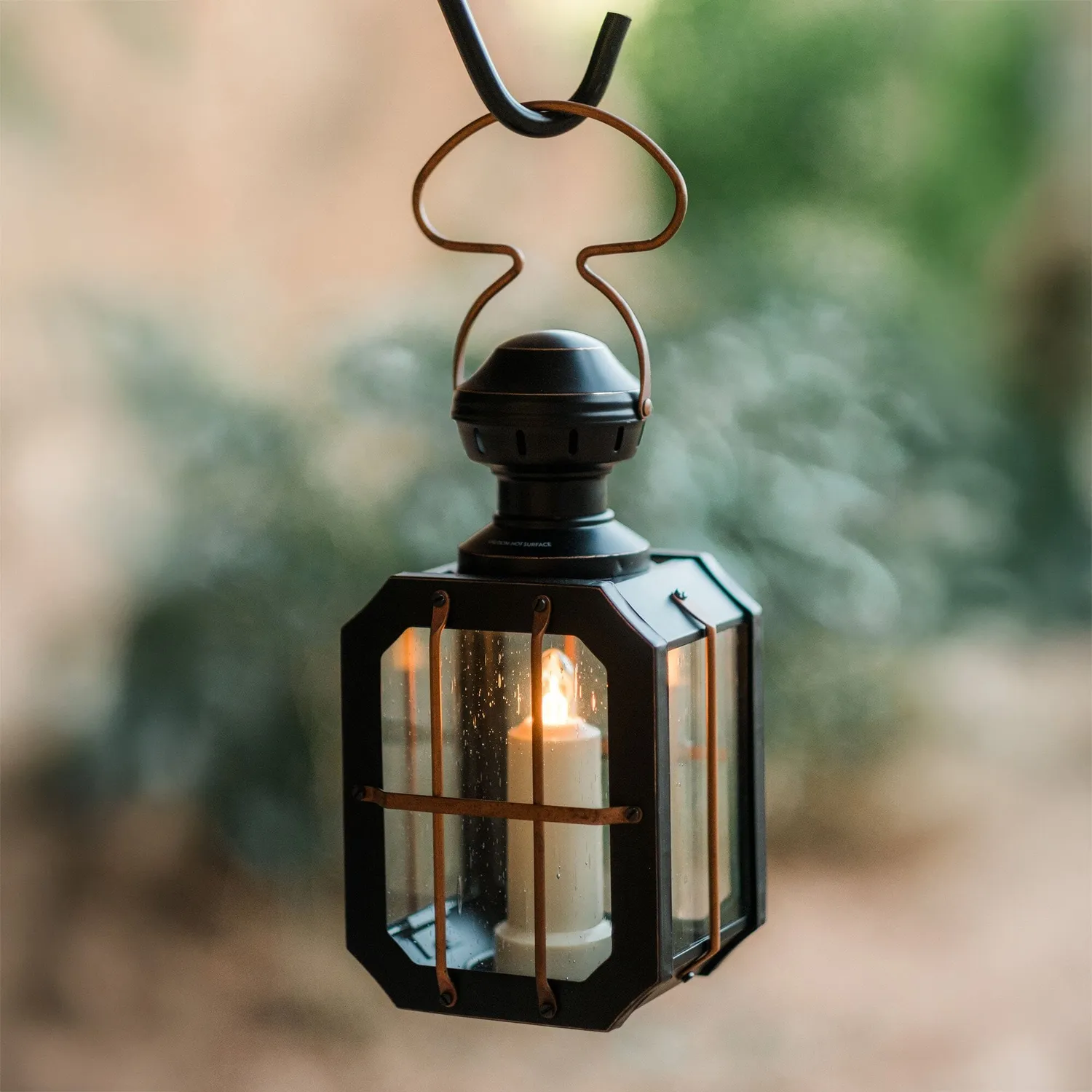 Bare Bones Box Candle Lantern kaarslantaarn zwart staal