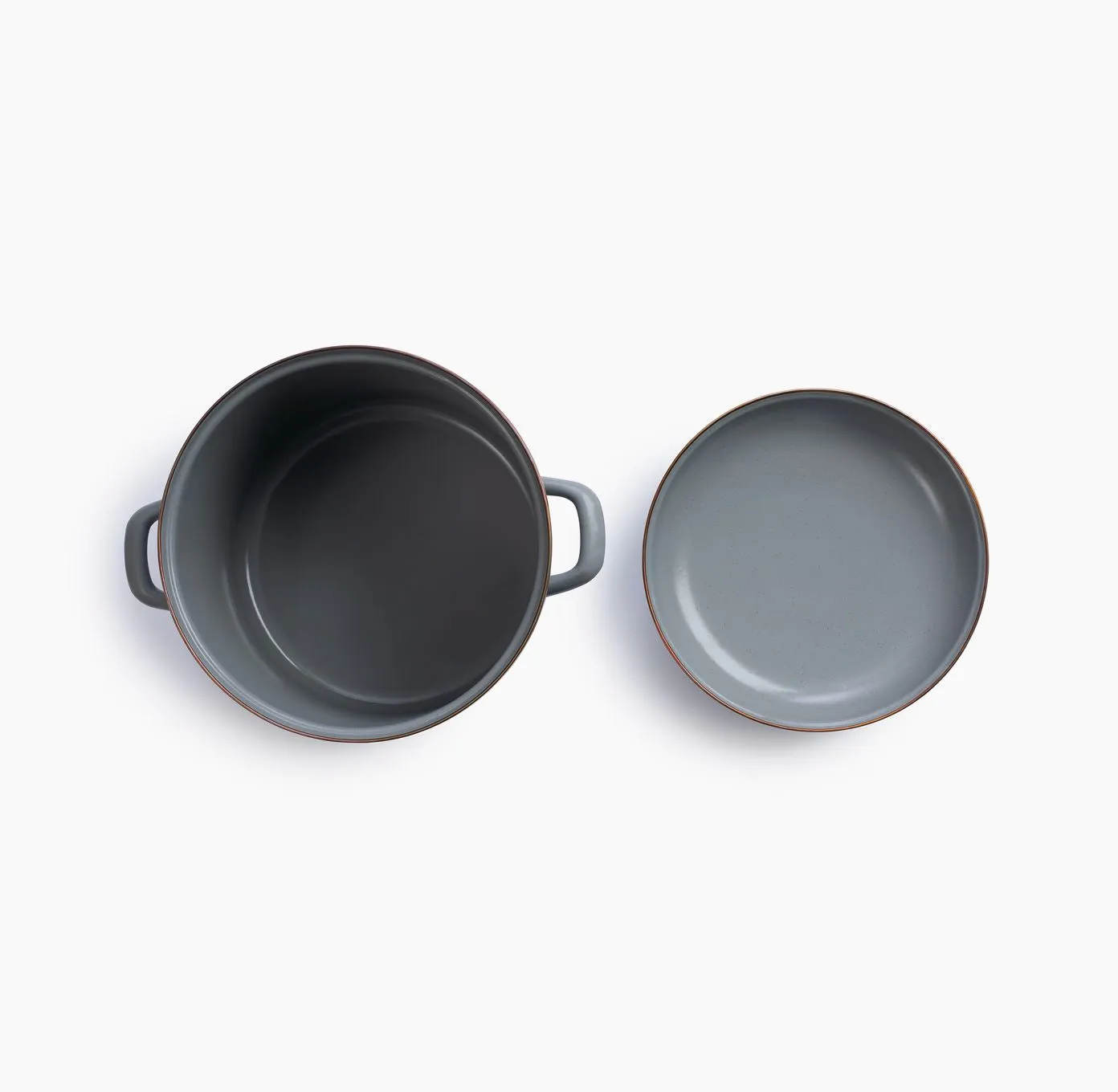 Bare Bones Living Enamel Stock Pot soeppan Eggshell emaille