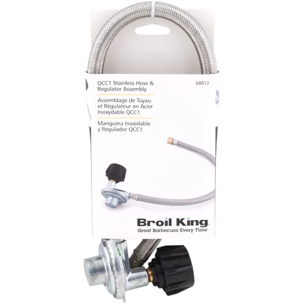 Broil King QCC1 gasslang drukregelaar rvs 53 cm