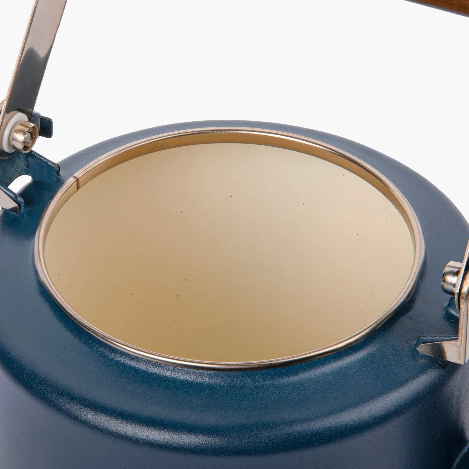 Bare Bones Living Enamel 2-Tone Kettle emaille ketel Indigo Blue