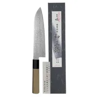 Konro Mujun Santoku Damastmes 18 cm professioneel