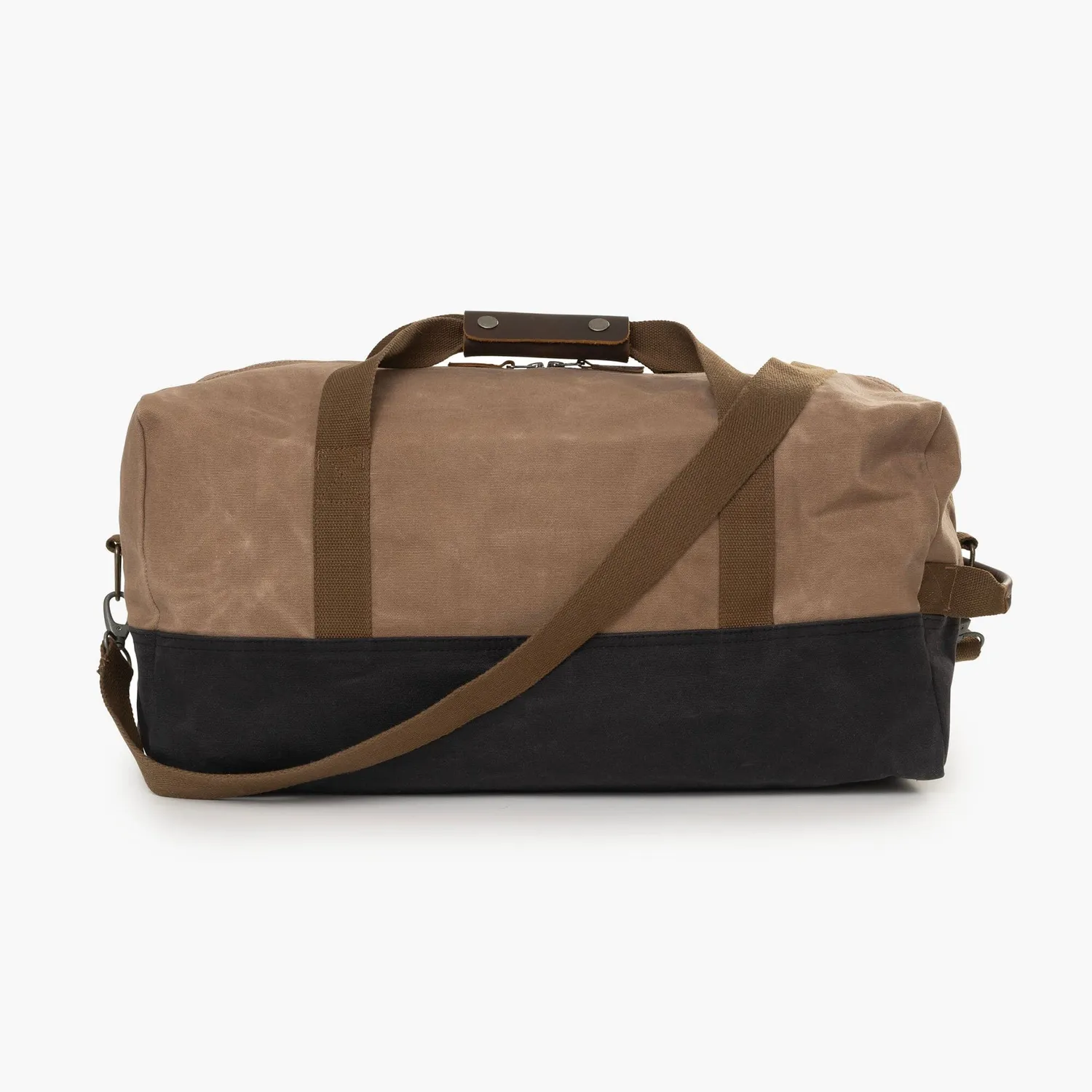 Bare Bones Neelum Duffel weekendtas Khaki waxed canvas