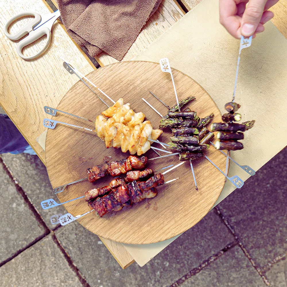 Kasai Grill Hibachi Skewers spiesen 6 stuks rvs