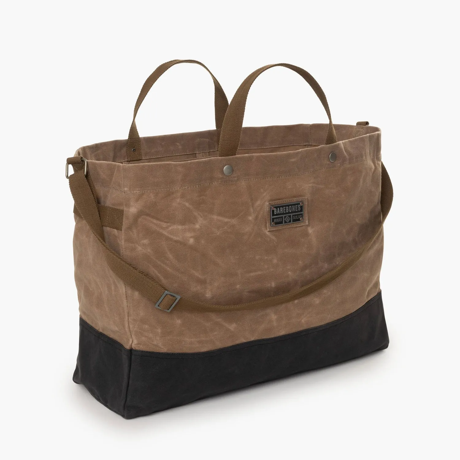 Bare Bones Living Neelum 40L Giant Tote draagtas khaki wax