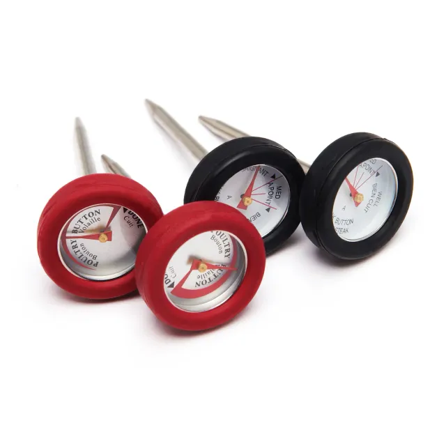 Broil King mini vleesthermometers 4 stuks rood zwart