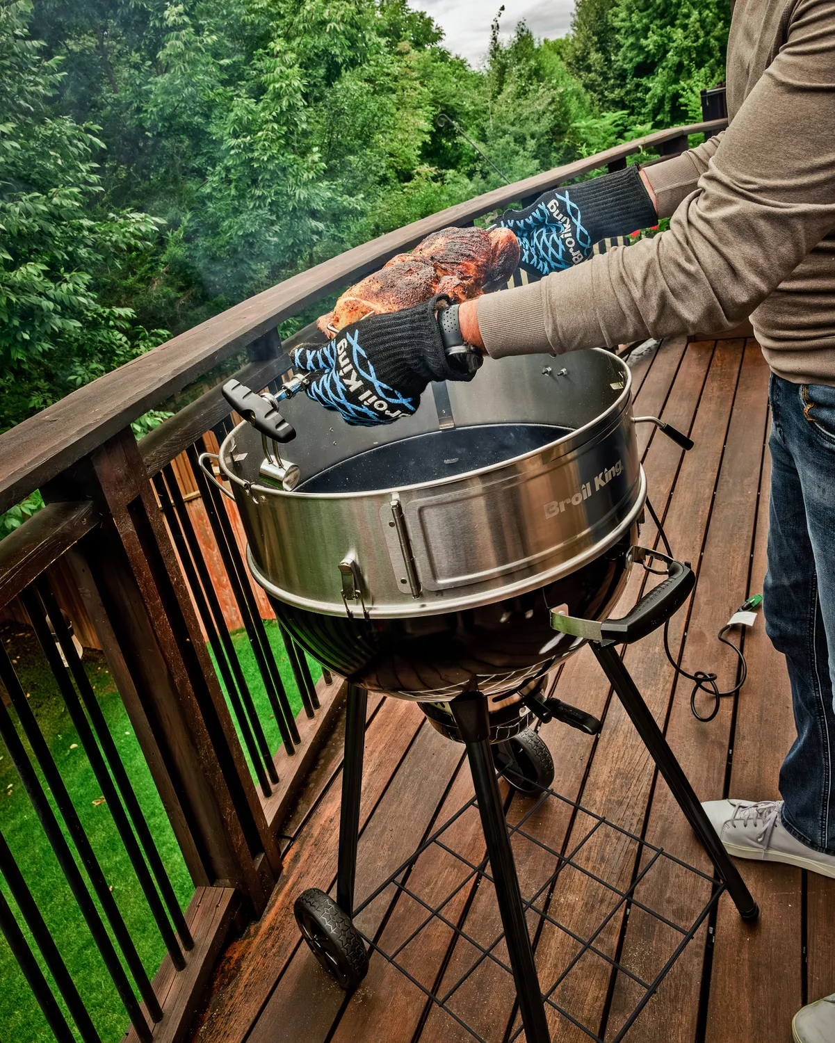 Broil King Kettle Culinary Ring uitbreidingsring rvs pizza