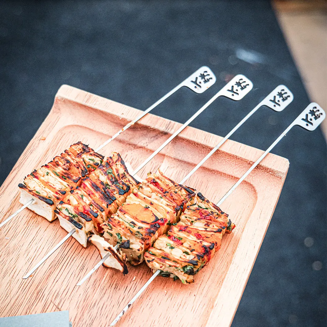 Kasai Grill Hibachi Skewers spiesen 6 stuks rvs