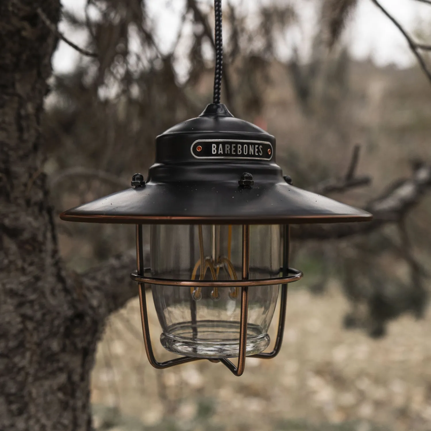 Bare Bones Living Outpost hanglamp antique bronze USB-C
