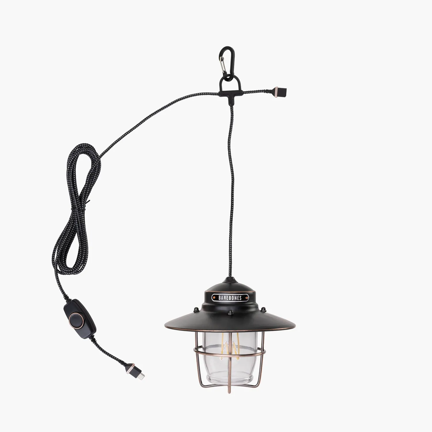 Bare Bones Living Outpost hanglamp antique bronze USB-C