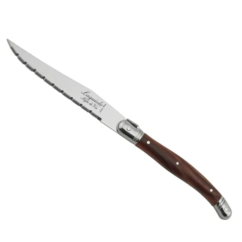 Laguiole Style de Vie Premium Line Darkwood Steakmessen 6-delig