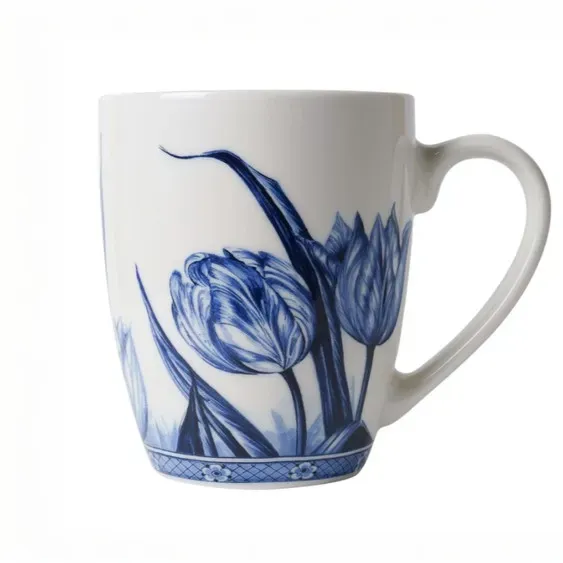 Sartons Thee Mok Tulp theemok Delftsblauw porselein