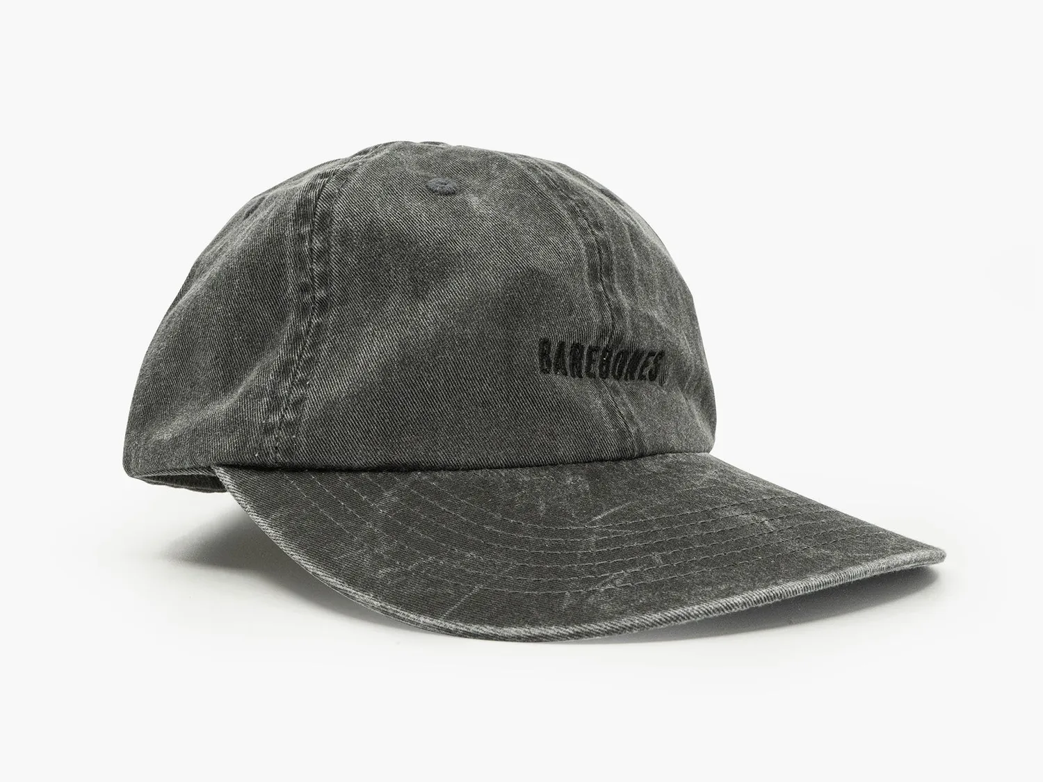Bare Bones Dad Hat Pet Black Wash katoen verstelbaar