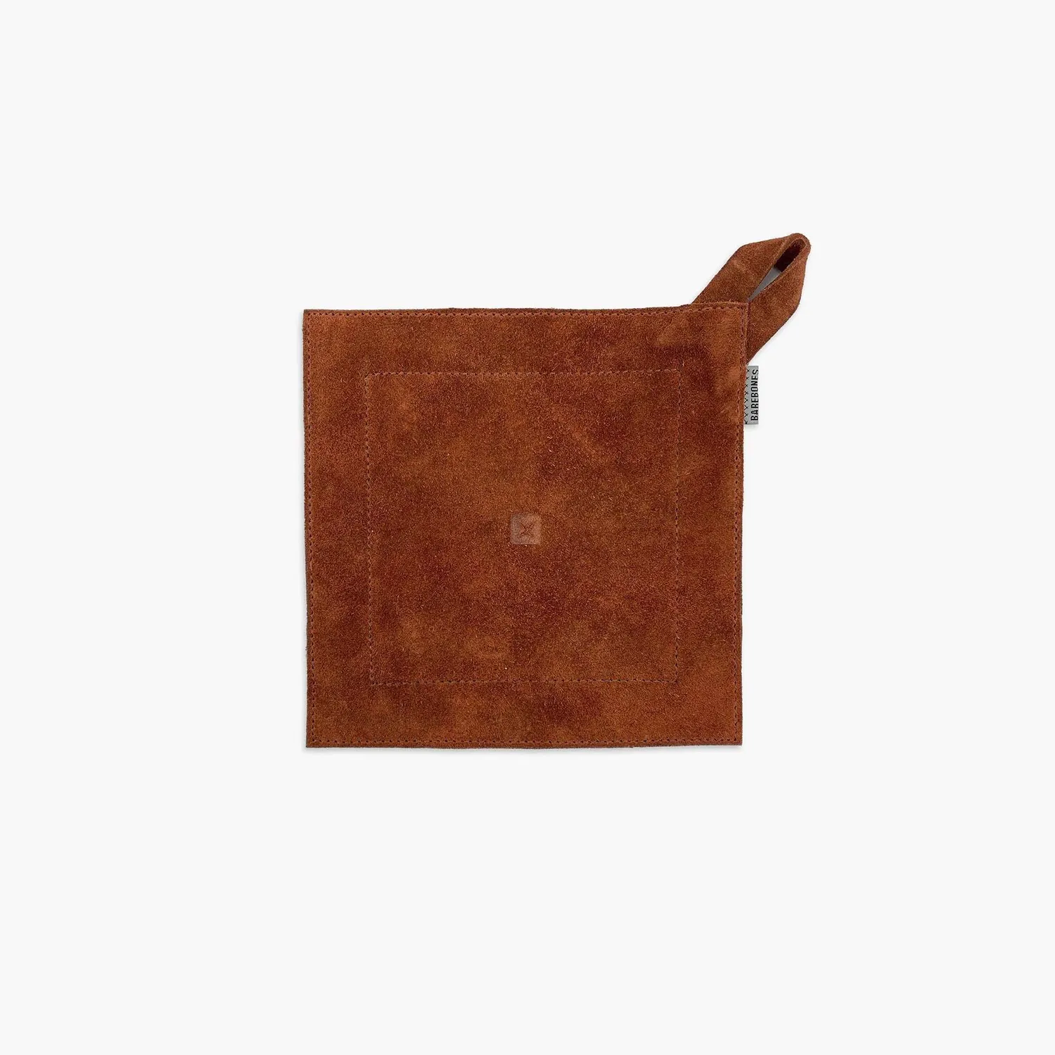 Barebones Suede Leather pannenlap zwart hittebestendig